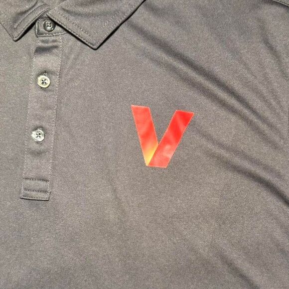 Travis Matthew gray short sleeve polo shirt with V logo Size XXXL - Picture 5 of 7
